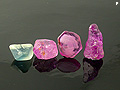 Ruby and sapphire crystals collection, Burma