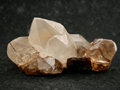 Topaz on quartz matrix, Burma