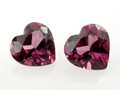 Rhodolite Garnet pair