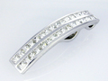 Diamond and 18K White Gold Necktie Clip