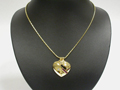 Ruby, Onyx, and Diamond Pendent with Necklace Yellow Gold 14K