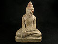 Fossile Wood Buddha Carving, Burma