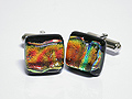 Art Glass Cuff Links