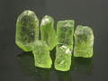 6 Peridot Crystal Lot, Mogok, Burma
