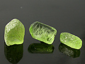 3 Peridot Crystals, Pyaung Gaung, Burma