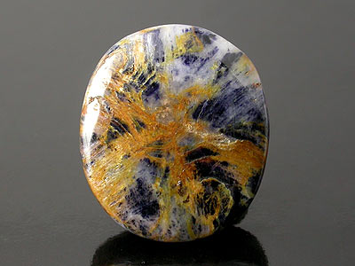 "Artistic" Trapiche Sapphire Cabochon, Corundum, 18.49 cts, 18.56 x 5.27 x 16.24 x mm