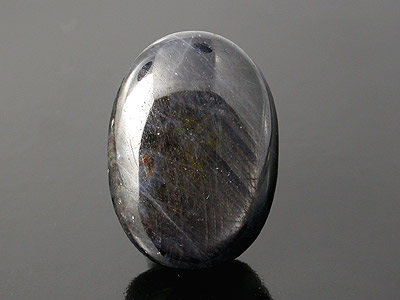 "Jet Blue Black Star" Sapphire, Corundum, 41.68 cts, 24.09 x 8.12 x 17.16 x mm