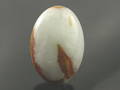 "Snow and Autumn Leaves" Jade Cabochon, Burma