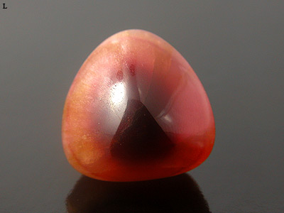 Triangular High Dome Tourmaline Eye Cabochon, Tourmaline, 41.55 cts, 19.15 x 15.95 x 18.85 x mm