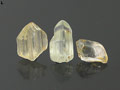 3 Colorless Chrysoberyl Crystal Lot, Mogok, Burma