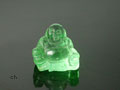 Green Fluorite Happy Buddha Carving, Burma