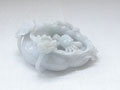 Jade Lotus Leaf Whit Crab Tray