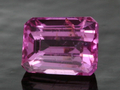 Emerald Cut Natural Mogok Lotus Petal Pink Sapphire, Myanmar