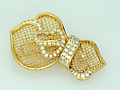 Diamond Brooch 18K Yellow Gold