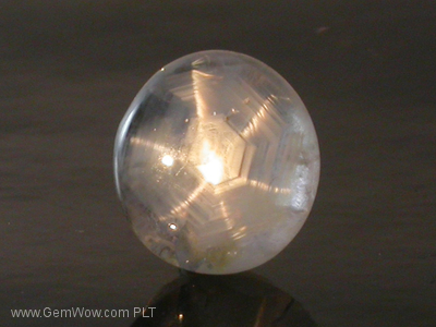 " The Spot " Grey-White Star Sapphire, , 5.09 cts, 10.05 x 5.2 x 9.31 x mm