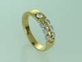 Two Tone 18k  Gold Diamond  ring, size 7.5, Bangkok, Thailand