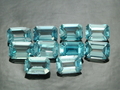 Cut Blue Zircon Calibrated OT 5 x 7 mm.