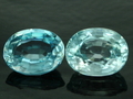 Cut Blue Zircon Calibrated OV 9 x 11 mm.