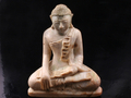 Fossile Wood Burmese Buddha Carving