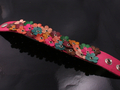 Dyed Pink Leather Bracelet