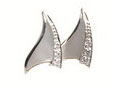 Rhodium Plated Silver Earrings