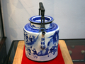 Blue and White Porcelain Teapot Painted