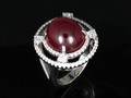 Ruby Ring Diamond 18K  (SR11)