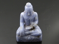 Lazurite-calcite Aggregate Buddha Carving