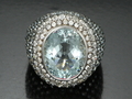 White Gold Aquamarine Ring