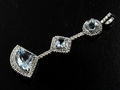 White Gold Aquamarine Pendant