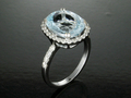 White Gold Aquamarine Ring