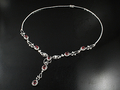 White Gold Ruby Necklaces, Songia