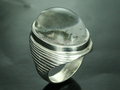 Quartz With Inclusions Ring Silver 92.5 K  (Size 8.5), Burma