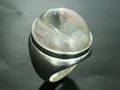 Quartz With Inclusions Ring Silver 92.5 K  (Size 9), Burma