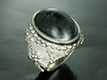Quartz With Inclusions Ring Silver 92.5 K  (Size 8.5), Burma