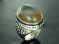Quartz With Inclusions Ring Silver 92.5 K  (Size 9), Burma
