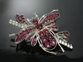 Ruby Bee Brooch