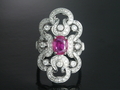 Ruby & Diamond Platinum ring
