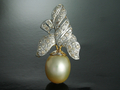 Myanmar Pearl with Diamond Pendant