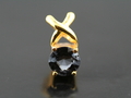 Blue Spinel with Yellow Gold Pendant, Myanmar