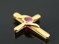 Ruby with Yellow Gold Pendant, Myanmar