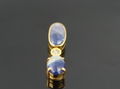 Sapphire and Daimond with Yellow Gold Pendant, Myanmar