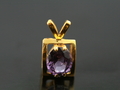 Spinel with Yellow Gold Pendant, Myanmar