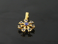 Sapphire with Yellow Gold Pendant, Myanmar