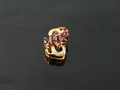 Ruby & Diamond with Yellow Gold Pendant, Myanmar