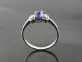 Sapphire & Diamond with White Gold Ring, Myanmar