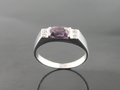 Spinel & Diamond with White Gold Ring, Myanmar