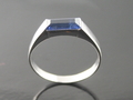 Sapphire with White Gold Ring, Myanmar