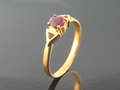 Ruby with Yellow Gold Ring, Myanmar