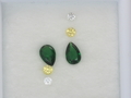 Cut Tsavorite, White & Yellow Sapphire Set